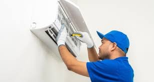 Professional AC repair technician