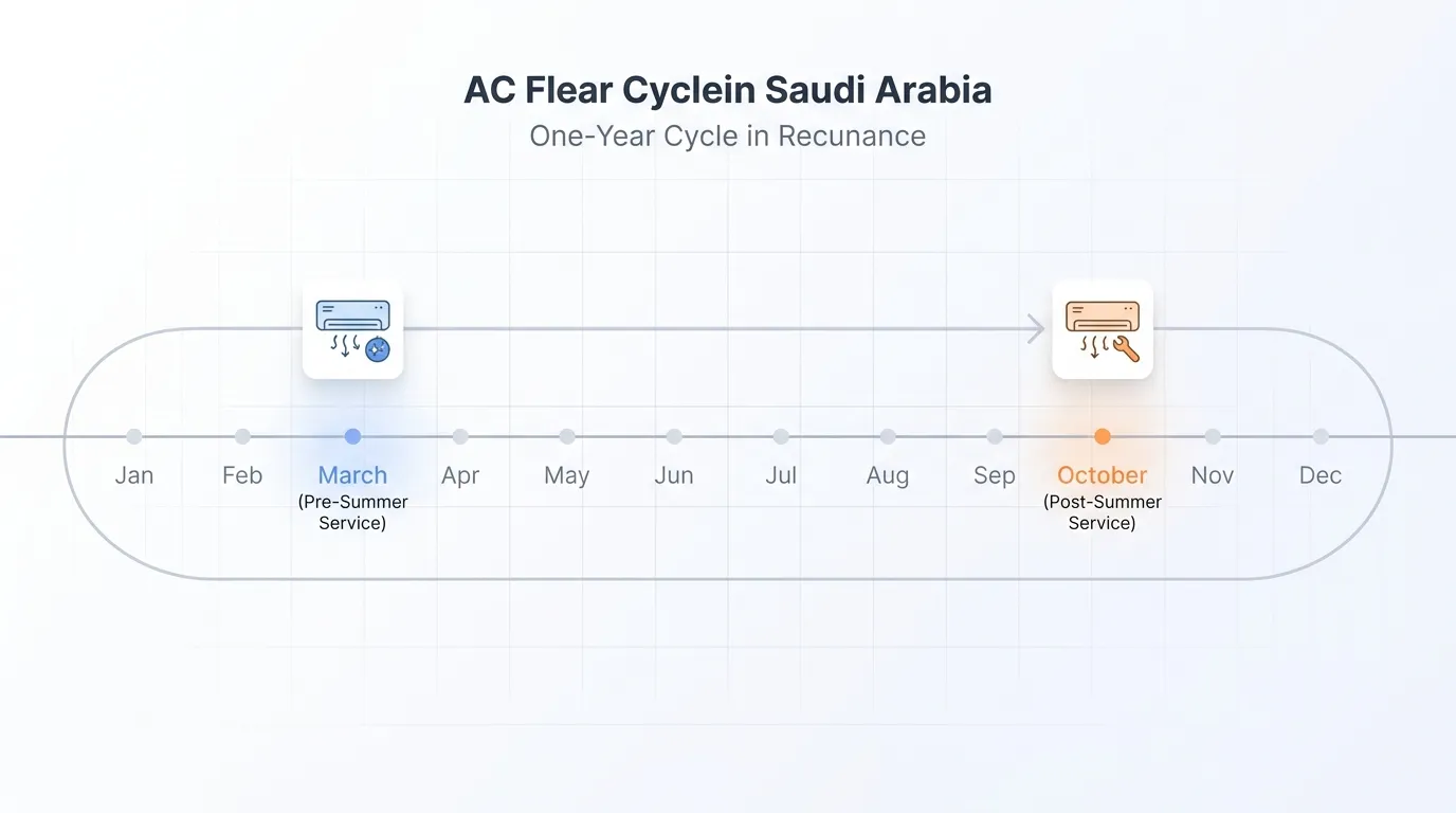 Best time for AC deep cleaning in Riyadh