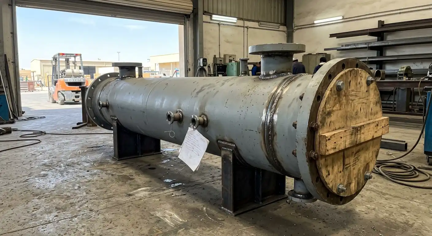 Real project photo: new heat exchanger