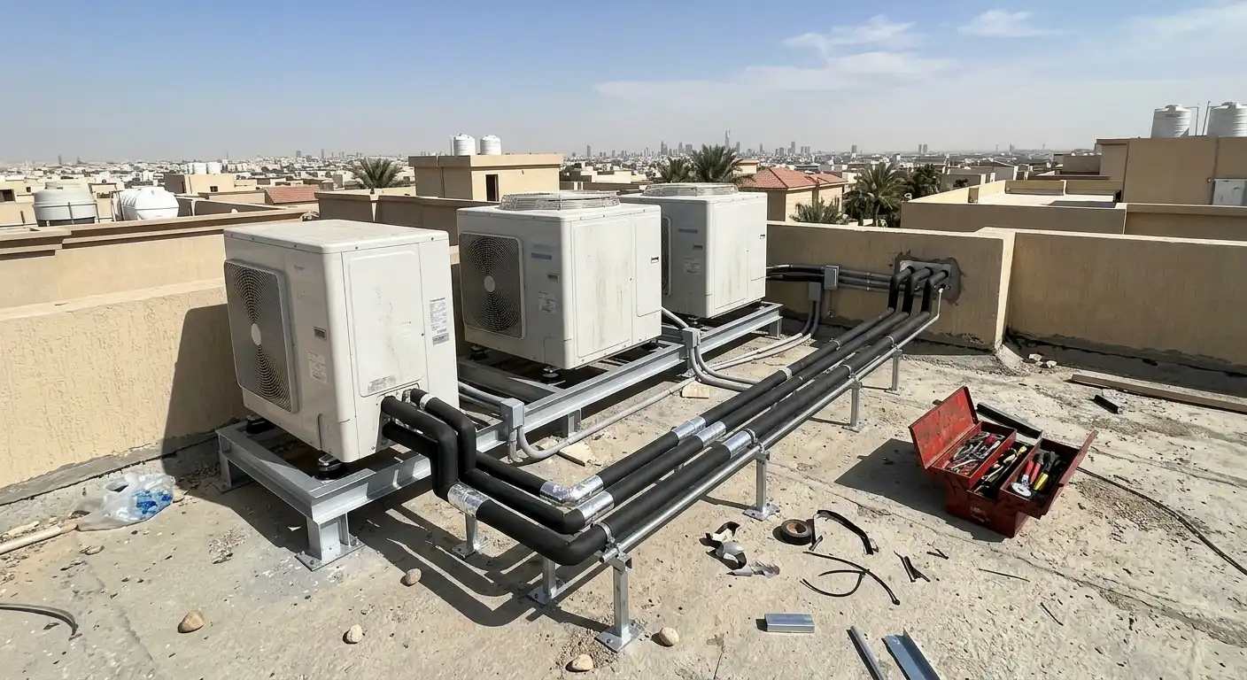 Real project photo: VRF installation
